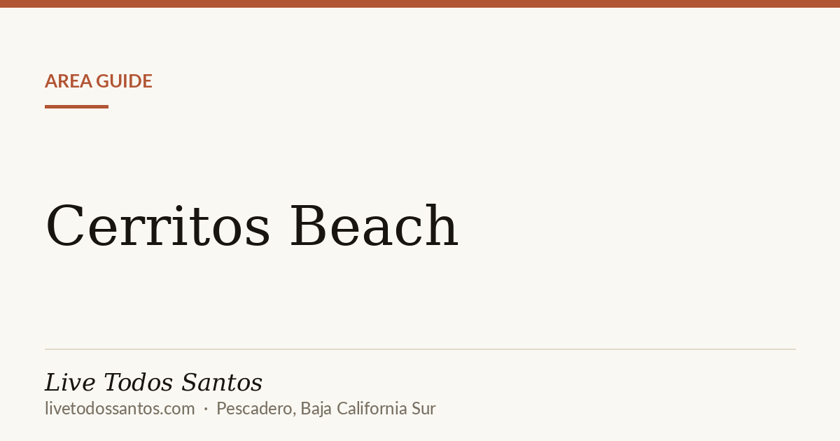 Cerritos area context