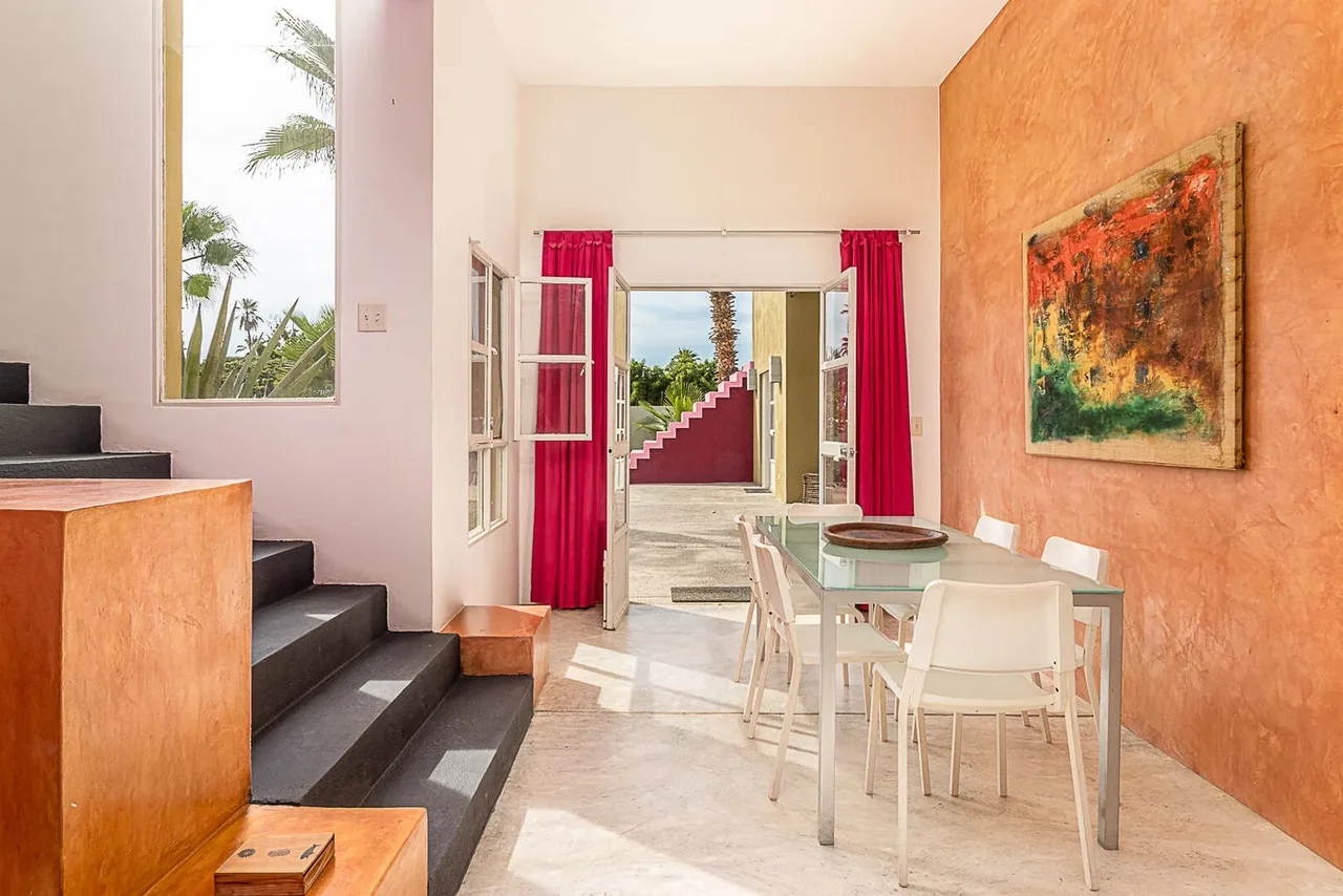 Indoor Dining Area at Casa Chilicote in Todos Santos