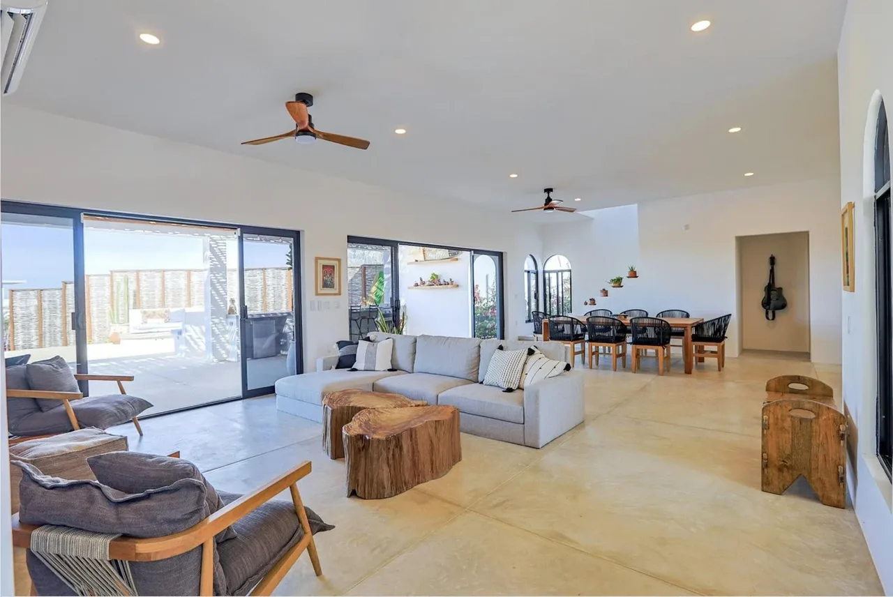 Living Room at Casa Clara - Las Tunas in Todos Santos