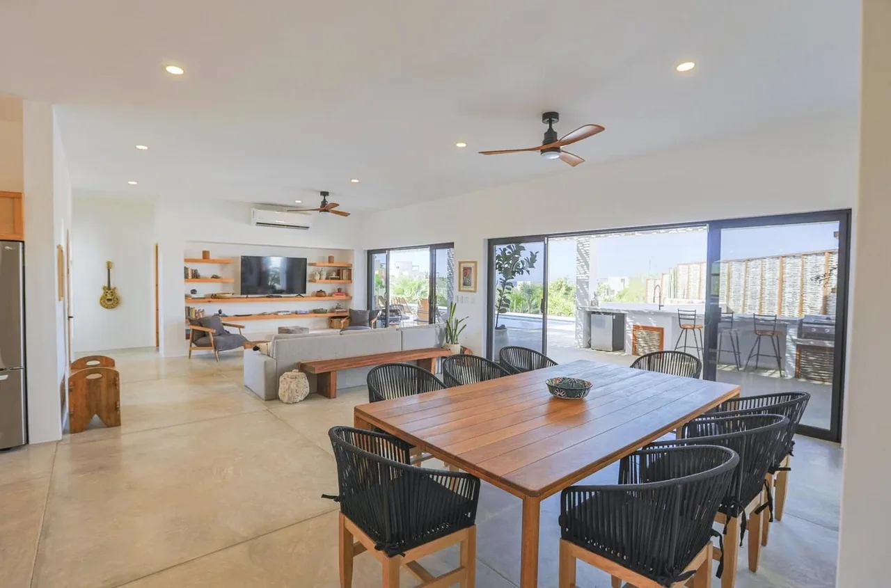 Dining/Living Room at Casa Clara - Las Tunas in Todos Santos