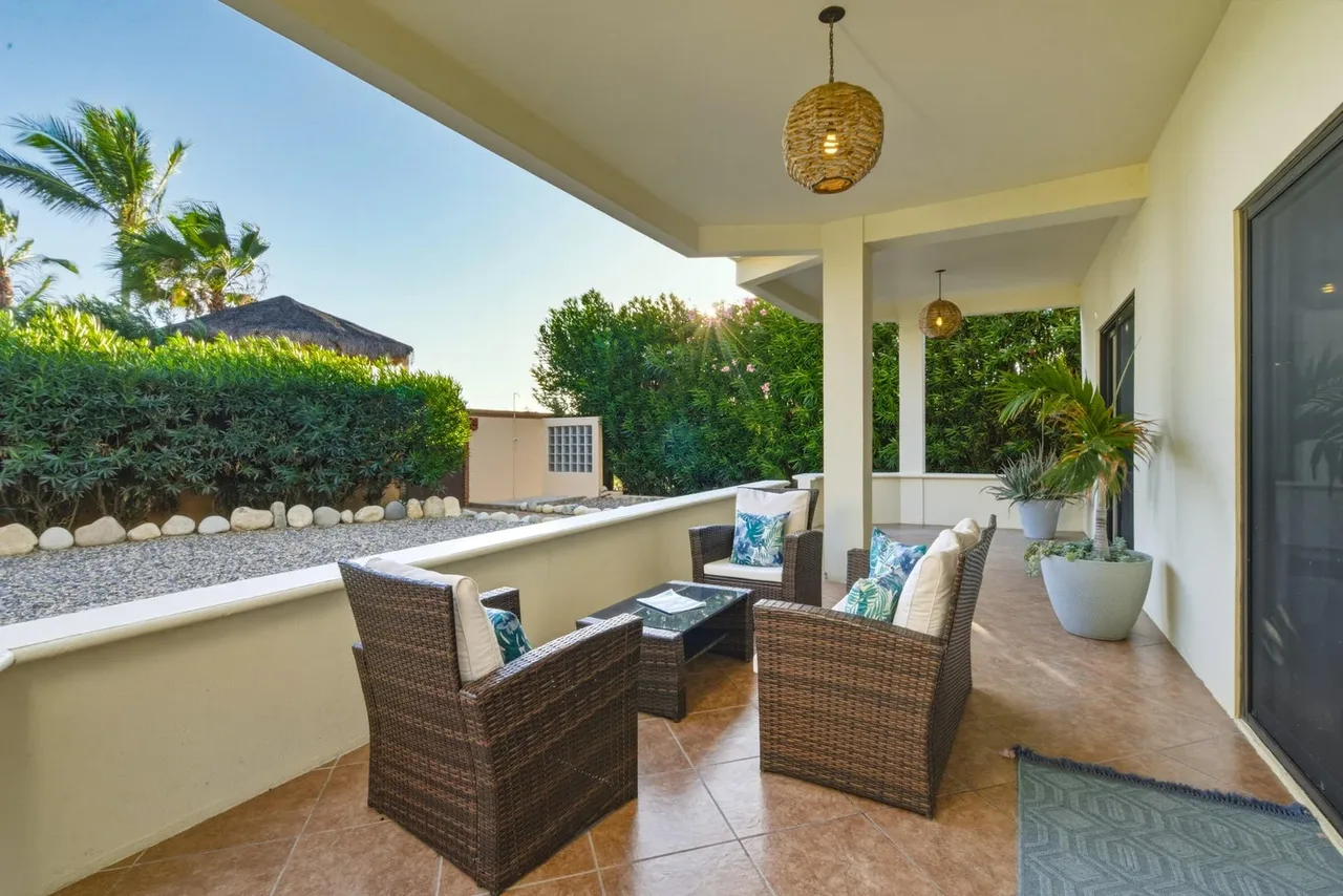 Casa patio at Casa San Pedrito double lot in El Pescadero