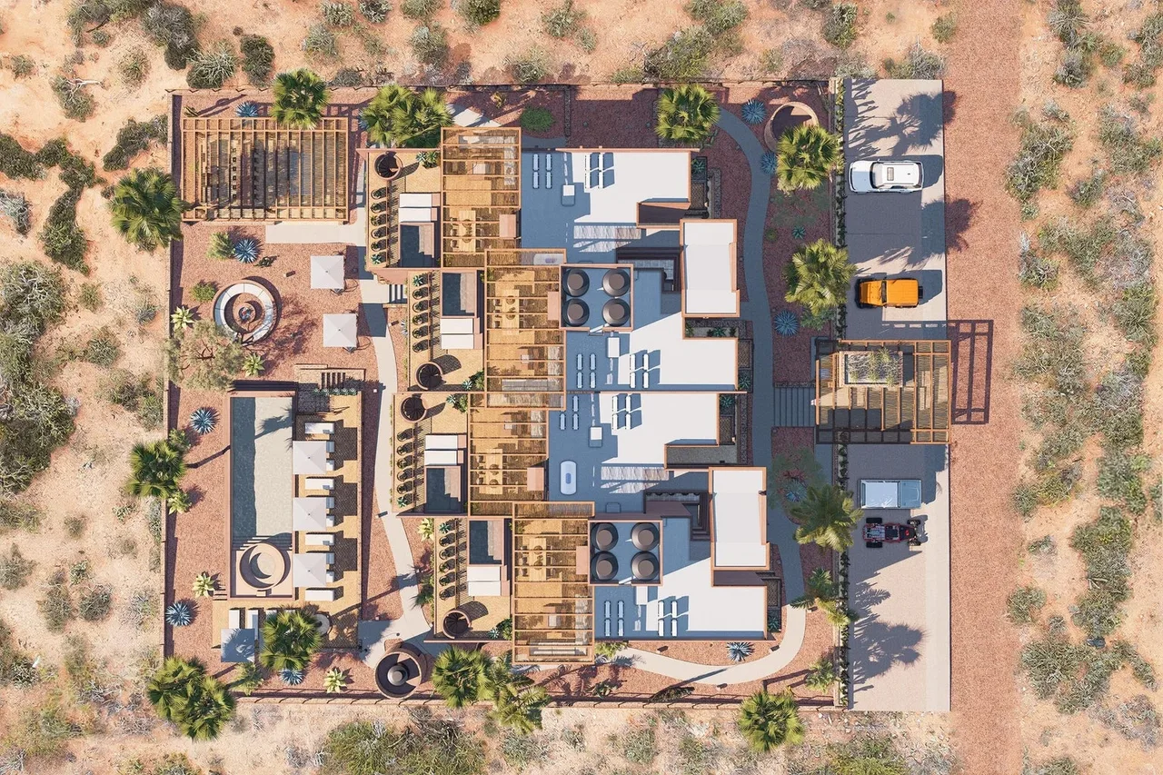 Artist rendering of a two-bedroom condo at Cerritos 2097, Cerritos, Baja California Sur