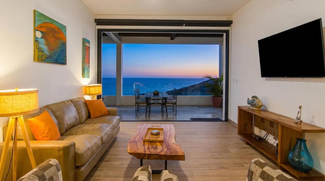 Living Room-Sunset at The Cove at Cerritos in Cerritos