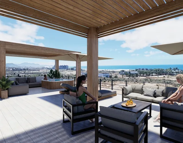Artist rendering of a two-bedroom condo at Ciudad Cerritos, Cerritos, Baja California Sur