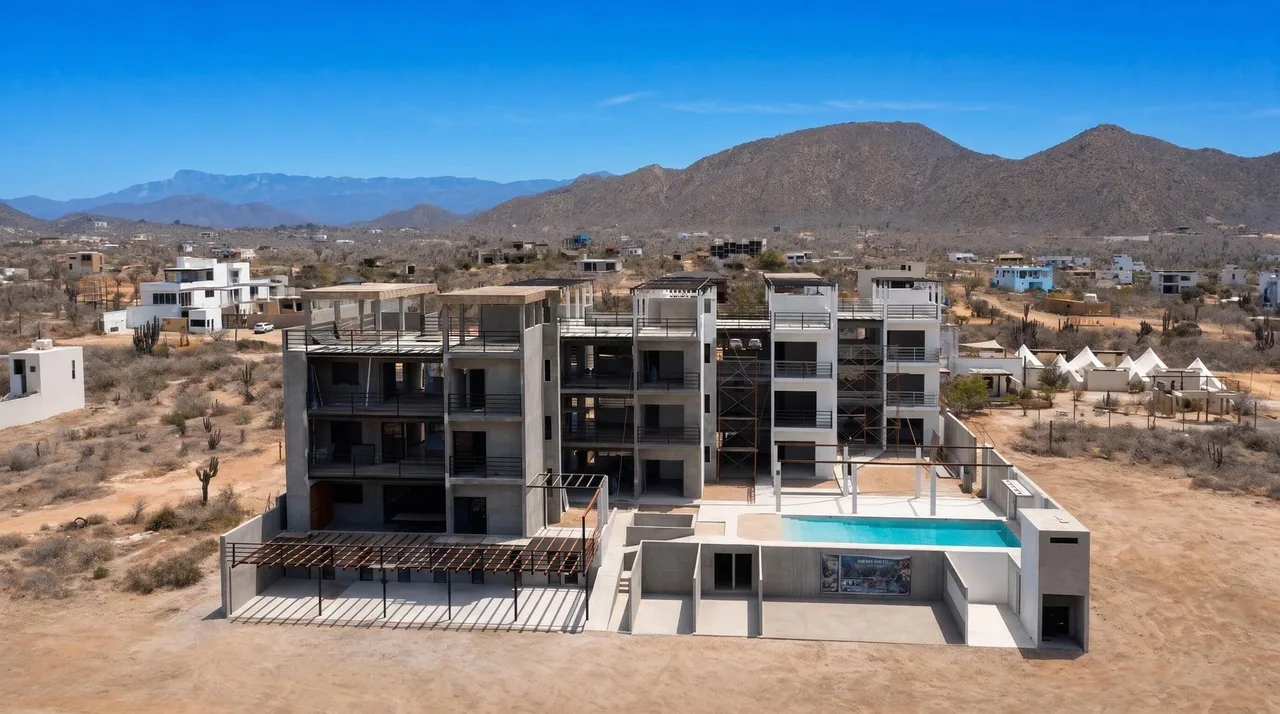 Ciudad Cerritos - Aerial Exterior & Moun at Ciudad Last Penthouse in Cerritos