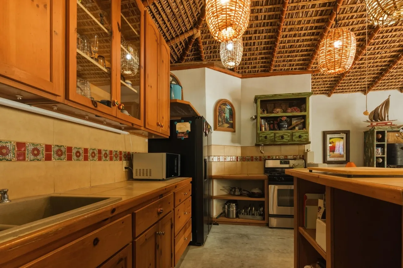 Kitchen at Villa Ballena in Todos Santos