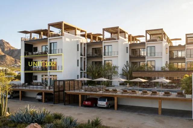 Artist rendering of a two-bedroom condo at Ciudad Cerritos, Cerritos, Baja California Sur