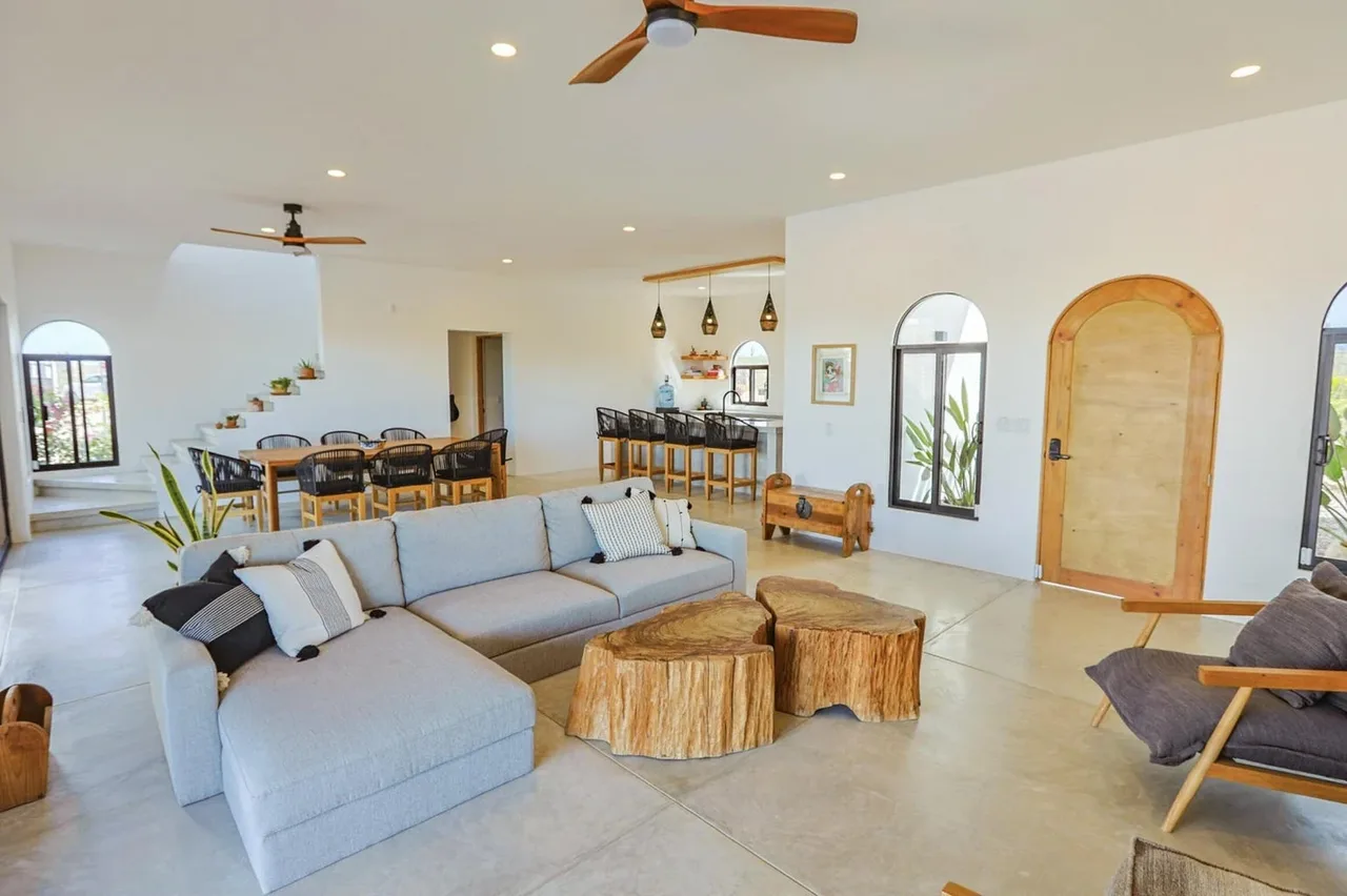 Living Room at Casa Clara, Las Tunas in Todos Santos