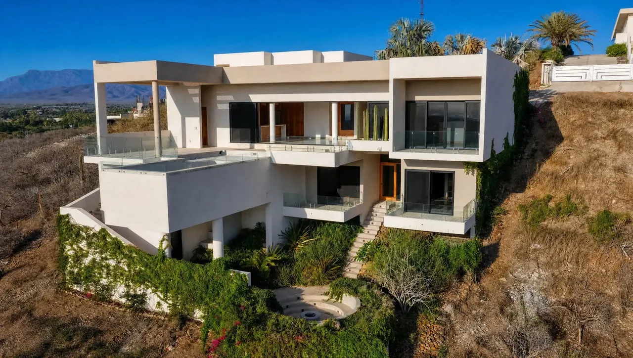 Aerial exterior of Casa Mirador Pescadero at Casa Mirador Pescadero in El Pescadero