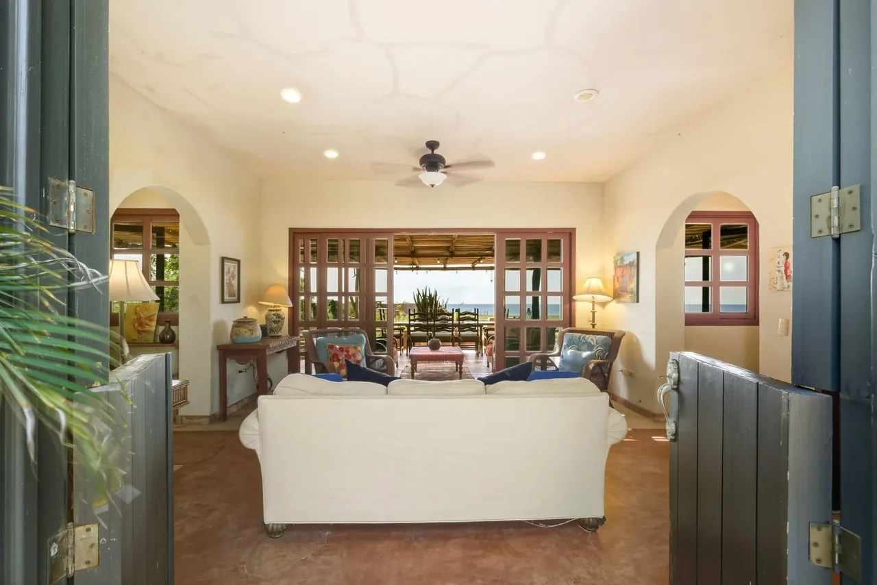 entrance at Flora del Mar Ocean View Home in Todos Santos