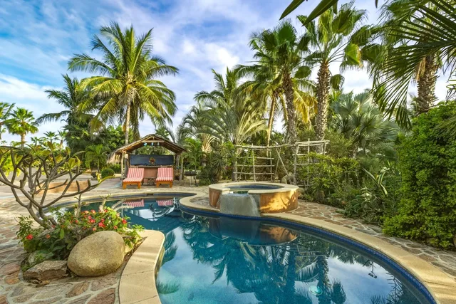 Flora del Mar Pool at Flora del Mar Hacienda in Todos Santos