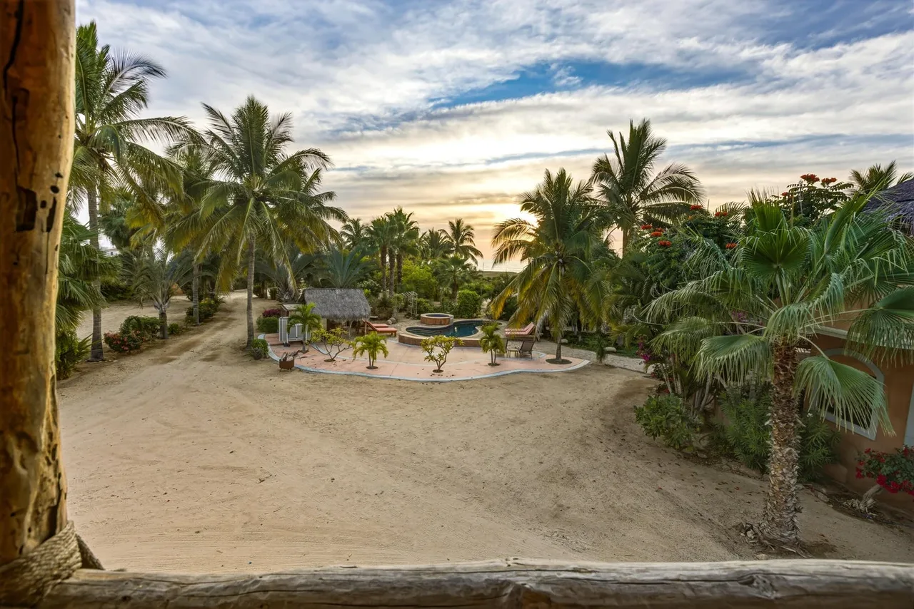Terrace View at Flora del Mar Hacienda in Todos Santos