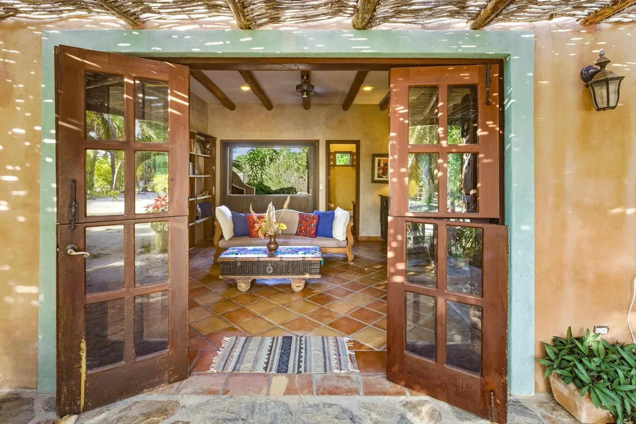 Entrance at Flora del Mar Hacienda in Todos Santos