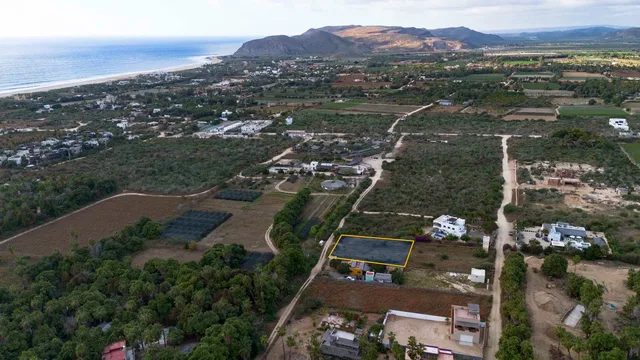 Aerial land view 1 at Pescadero Lot 0433 in El Pescadero