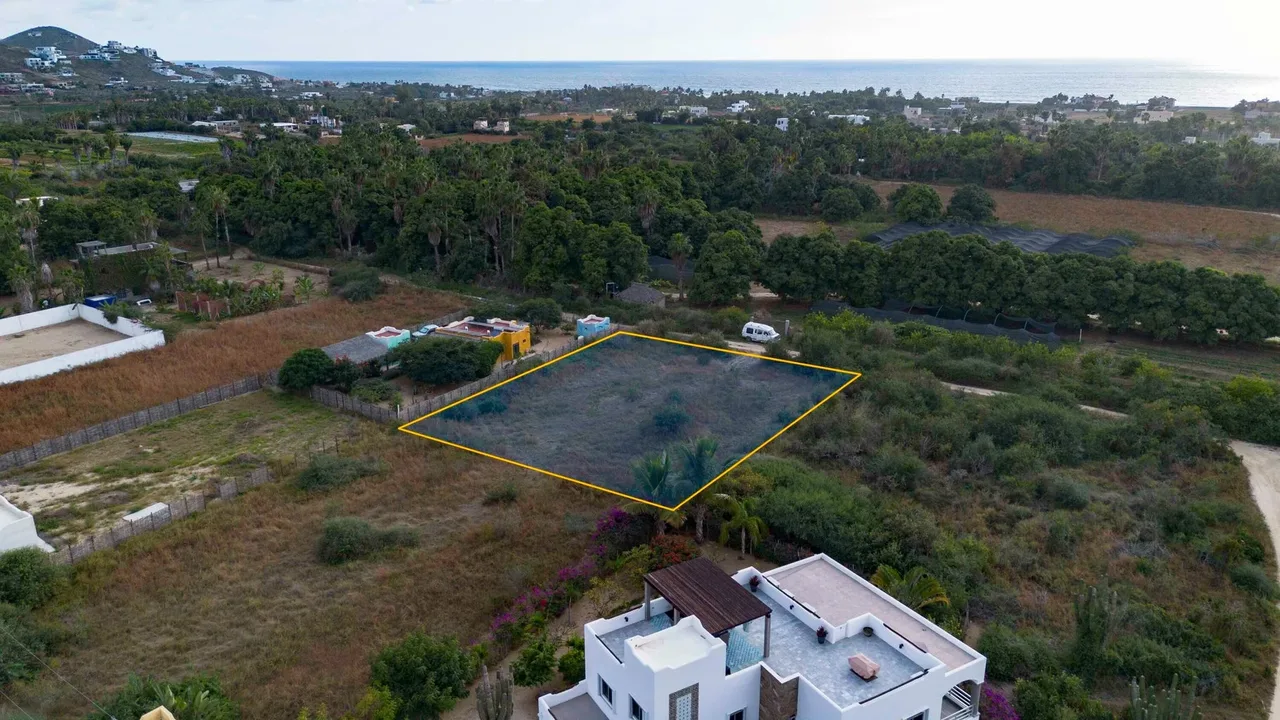 Aerial land view 5 at Pescadero Lot 0433 in El Pescadero