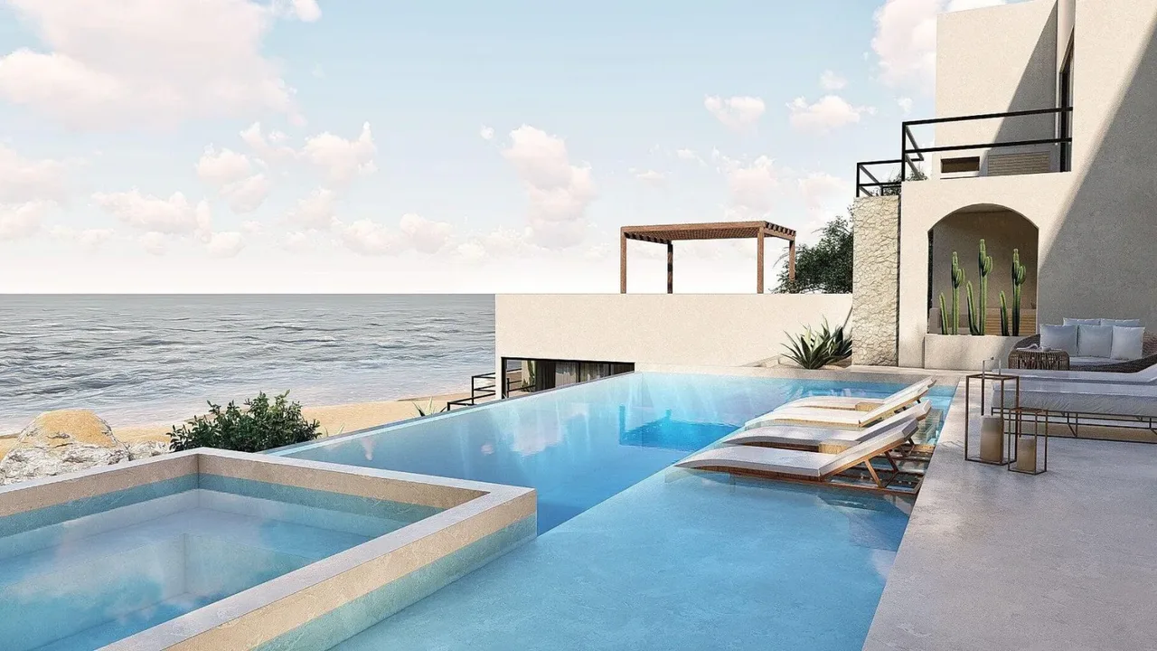 Artist rendering of a two-bedroom condo at The View, Baja California Sur