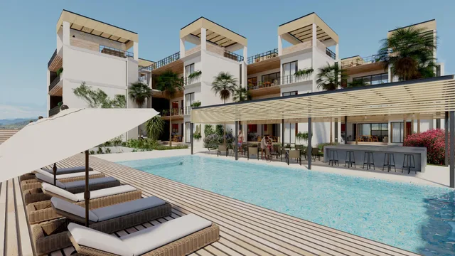 Artist rendering of a two-bedroom condo at Ciudad Cerritos, Cerritos, Baja California Sur