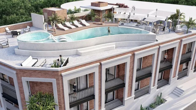 Artist rendering of a two-bedroom condo at Todos Santos, Baja California Sur